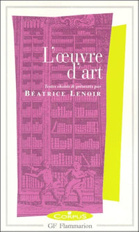 L'oeuvre d'art