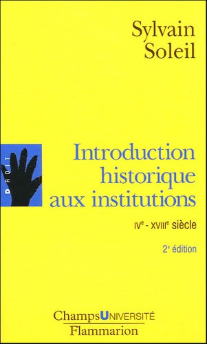 Introduction historique aux institutions