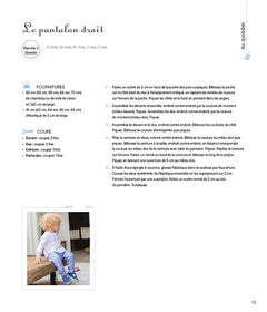 Modèles et patrons de 0 à 3 ans