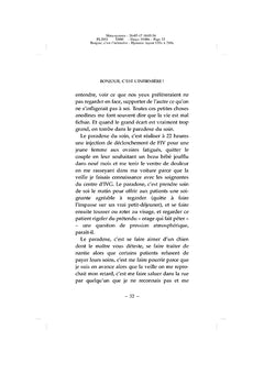 Bonjour, c'est l'infirmière !