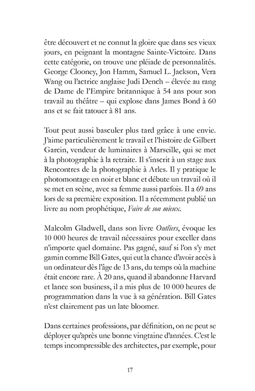 Il n'est jamais trop tard pour éclore