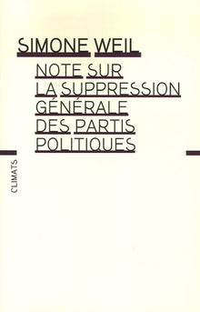 Note sur la suppression des partis politiques