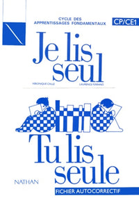 Je lis seul, tu lis seule, CP-CE1. Fichier autocorrectif
