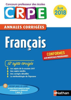 Annales CRPE 2018 : Français