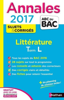 Annales ABC du BAC 2017 Littérature