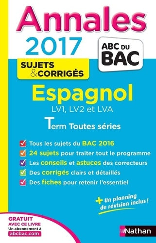 Annales ABC du BAC 2017 Espagnol