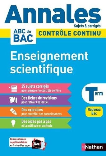 Annales ABC du Bac 2024 - Enseignement scientifique Tle
