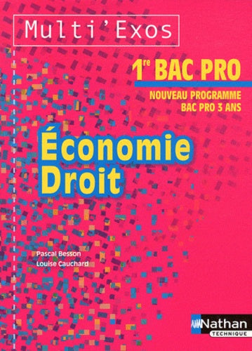 Economie et Droit 1re Bac Pro