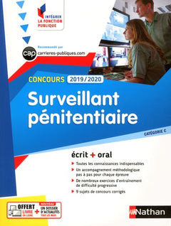 Concours Surveillant pénitentiaire - Catégorie C - Ecrit + Oral