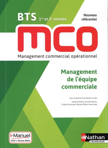 Management de l'équipe commerciale - BTS MCO 1re et 2e années