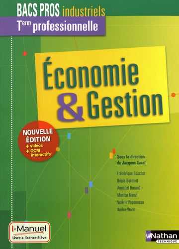 Economie-Gestion Tle Bac Pro Industriels