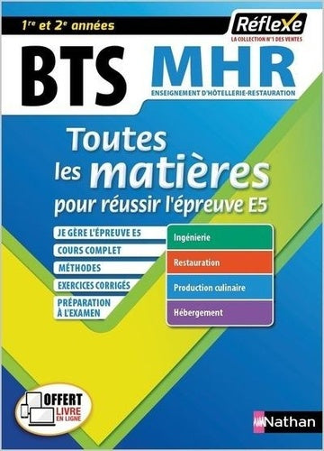 Toutes les matières BTS MHR - Réflexe N° 19