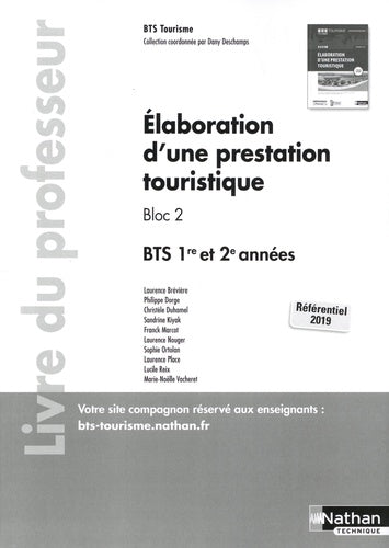 Elaboration d'une prestation touristique (EPT) - BTS Tourisme