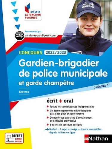 Concours Gardien-Brigadier de police municipale et garde champêtre 2022/2023
