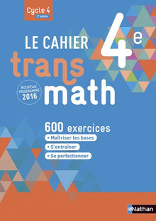 Le Cahier Transmath 4e