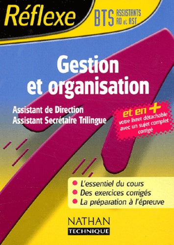 Gestion et Organisation, BTS Assistant de direction