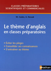Le thème d'anglais en classes préparatoires