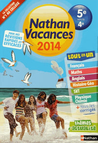 Nathan Vacances Collège - De la 5è vers la 4è