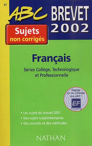 Brevet 2002. Sujets Non Corriges