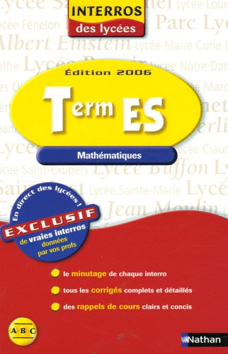 Mathématiques Tle ES