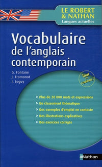 Vocabulaire de l'anglais contemporain