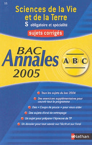 Sciences de la vie et de la terre - Bac S