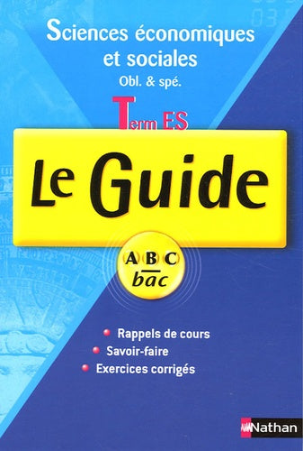 Sciences économie et sociales Tle ES: Programme 2003