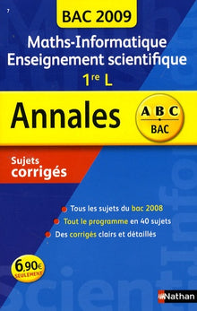 Annales du brevet - Sujets et corrigés - Mathématiques - Informatique et sciences du numérique