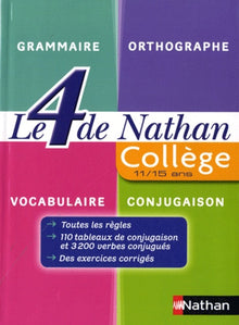 Le 4 de Nathan : Grammaire collège 6e à 3e