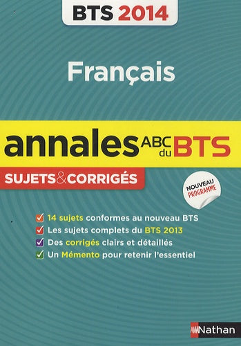 Annales BTS 2014 Francais
