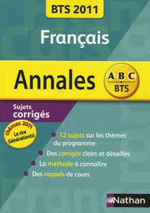 Francais BTS 2011 : Sujet corrigés