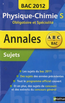 Annales Bac 2012 Physique-Chimie S