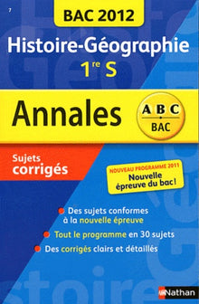 Annales Bac 2012 Histoire/Géo
