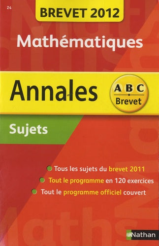 Annales Brevet 2012 Maths 3e