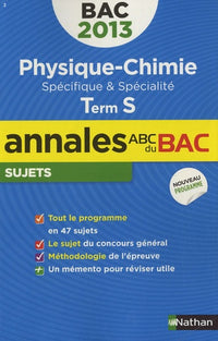 Annales Bac 2013 Physique-Chimie S