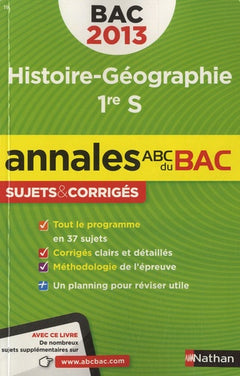 ANNALES BAC 2013 HISTOIRE/GEO