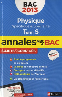 ANNALES BAC 2013 PHISYQUE S SP