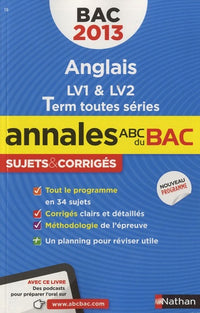 Annales Bac 2013 Anglais Toutes Séries