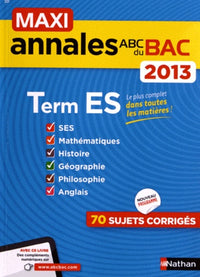 Maxi Annales Bac 2013 Term ES