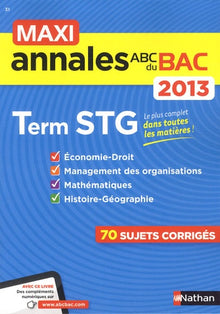 Maxi Annales Bac 2013 Term STG