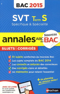 Annales ABC du Bac 2015 SVT Term S