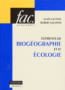 Eléments de biogéographie et d'écologie