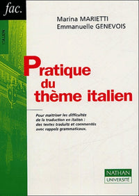 Pratique du thème italien, nouvelle édition
