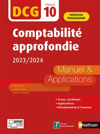 Comptabilité approfondie - DCG 10