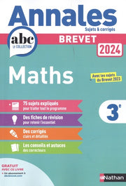 Annales Brevet 2024 Maths - Corrigé