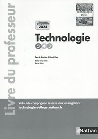 Technologie Cycle 4 - 2024 - Livre du Professeur