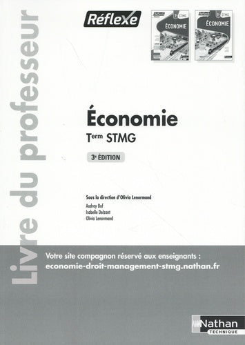 Pochette Réflexe - Economie Tle STMG BAC STMG - 2024 - Livre du Professeur commun