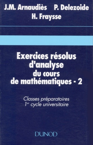 Exercices résolus d'analyse du cours de mathématiques