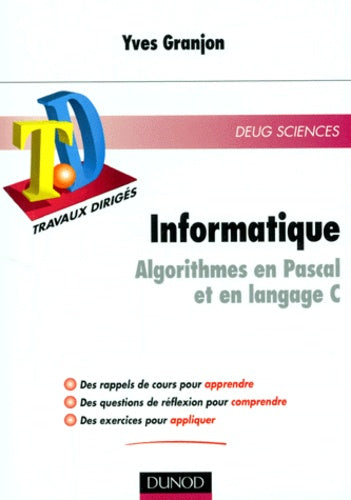 TD d'informatique : Algorithmes en Pascal et en langage C