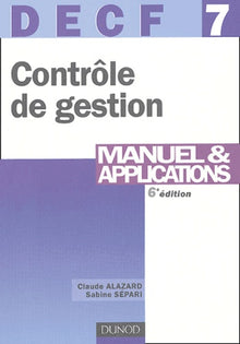 DECF, numéro 7 : Contrôle de gestion